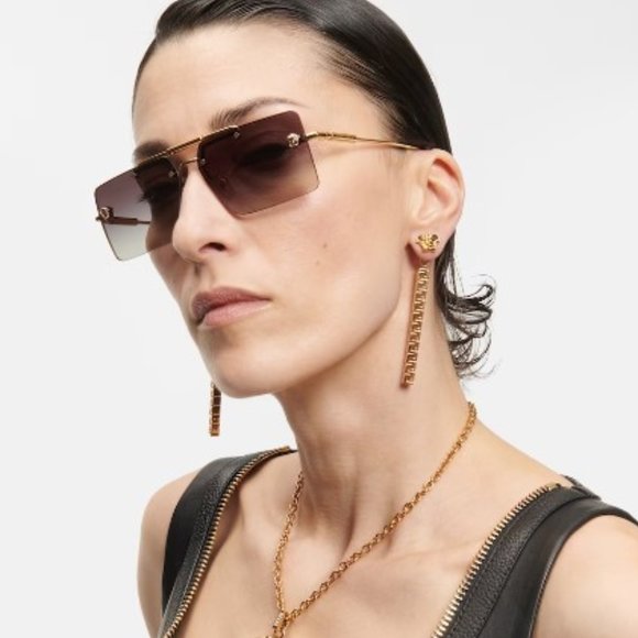 NEW VE2245 1002/8H VERSACE SQUARE PURPLE SUNGLASSES VERSACE VE2245 10028H main image 8